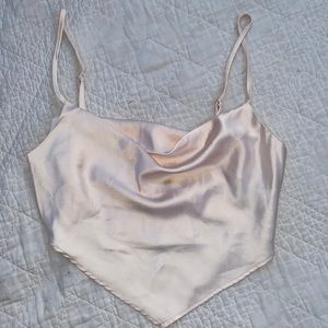 Forever 21 cropped cowl neck cami